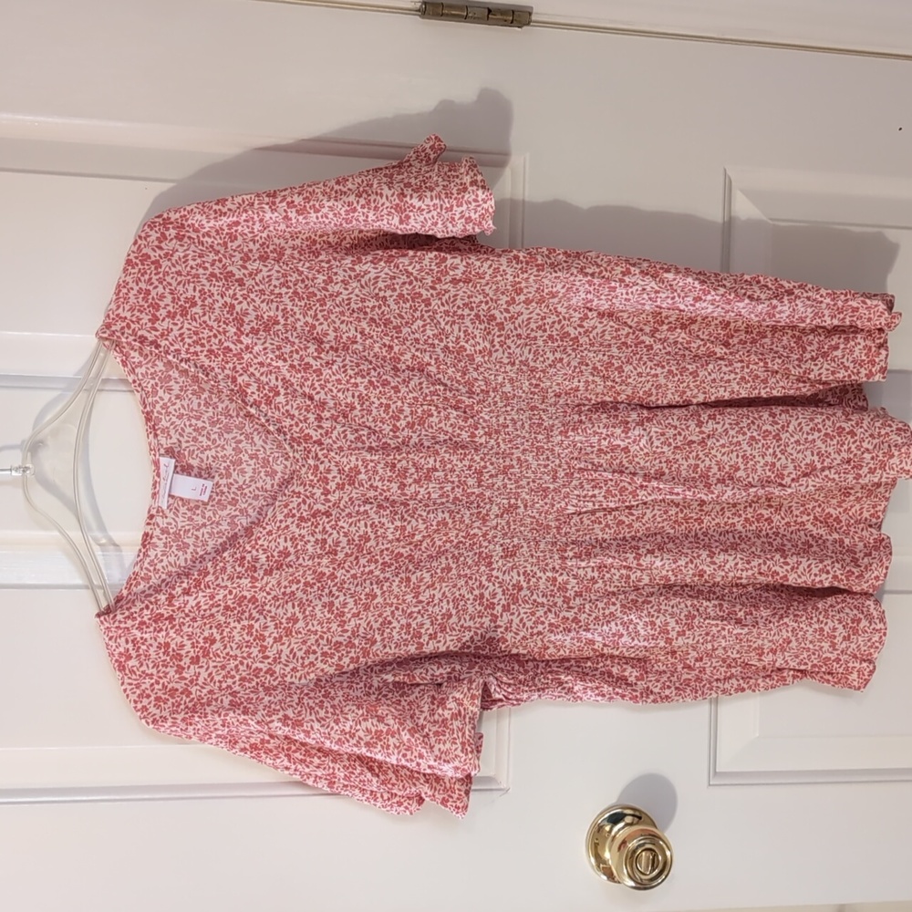 Pink and white flutter t-shirt Isabel Maternity